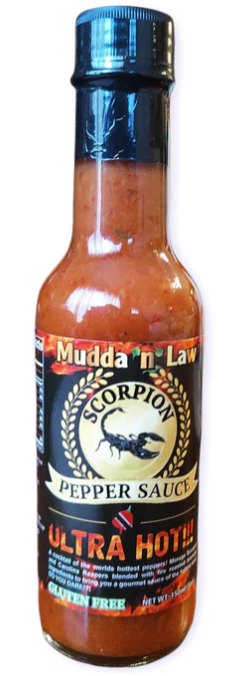 Mudda 'N' Law Scorpion Pepper Sauce 150ml Pack of 2