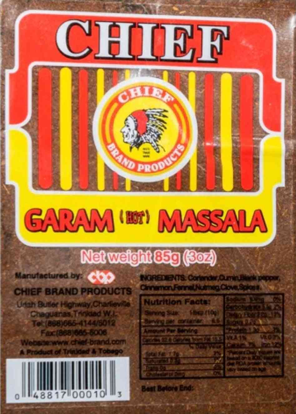 Chief Garam Massala (Hot) (85g)